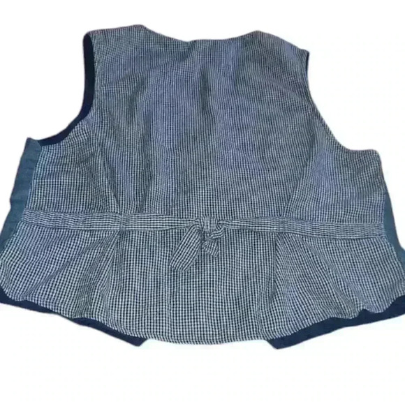 Vintage Sunflower Birdhouse Embroidered Garden Vest - Picture 5 of 5